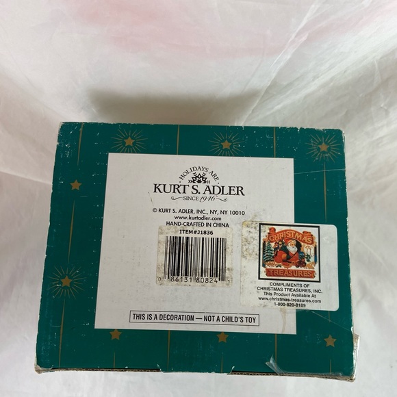 Kurt Adler KSA Fabriche Christmas Santa Bird Cat Squirrel Bird House 11” Tall - Picture 13 of 16